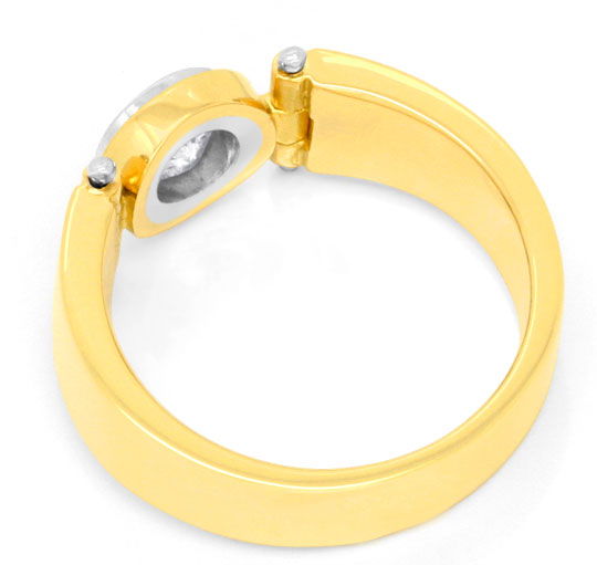 Foto 3 - Aufwendiger Brillant-Ring Gelbgold-Weißgold, S3401
