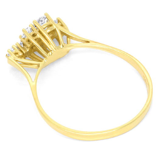 Foto 3 - Brillant-Diamant-Ring Handarbeit Gelbgold 0,38ct, S3703